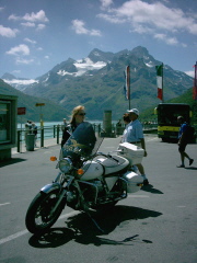 Sharine with her Bike - Austria - 2006