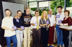 1999 CD Präsentation - the whole crew involved
